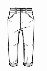 Trousers Croquis Ones Pantaloni Wgsn sketch template
