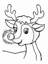 Rudolph Coloring Pages Printable Color Kids sketch template
