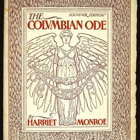 harriet monroe founder of poetry magazine delivered the columbian
