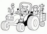 Coloring Tractor Pages Deere John Kids Print Adults sketch template