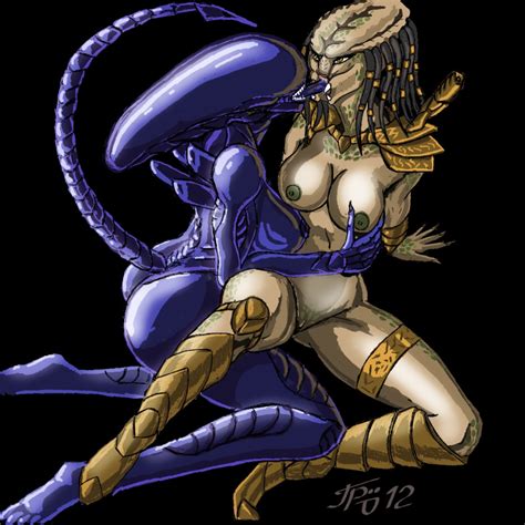 Rule 34 Alien Aliens Vs Predator Grriva Predator Xenomorph Yautja