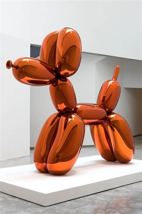 koons balloon dog orange sculpture created  high chromium stainless steel jeff koons art