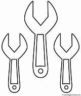 Construction Clipartmag Wrenches sketch template