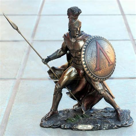 life size custom bronze greek warrior statue sculpture bronze spartan sculpture