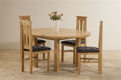 knightbridge ft  natural solid oak  extending dining table