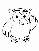 Owl Coloring Pages Cartoon Clipart Cute Clip Clipartbest Printable Owls Library Waving Drawing Cliparts Print Tree School Barn Color Starry sketch template