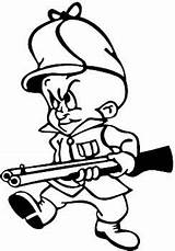 Elmer Fudd Pages Decals Shotgun Coloring Cartoon Decal Popular Sticker Cartoons Characters Vinyl Signspecialist Hunter Bunny Personalize Line Looney Tunes sketch template