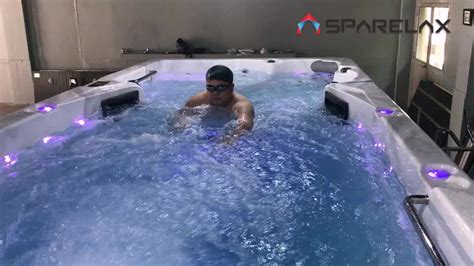Outdoor Acrylic Swim Spa Combo Massage Hot Tub Endless Pool Buy