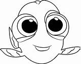 Dory Coloring Baby Pages Finding Smiling Printable Coloringpages101 Color Kids Cartoon Categories Coloringonly sketch template