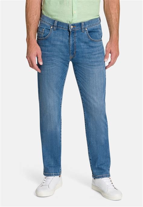 pioneer authentic jeans rando jean droit ocean blue  mustachebleu zalandofr