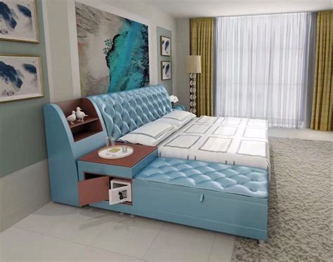 Buy Post Modern Real Genuine Leather Bed