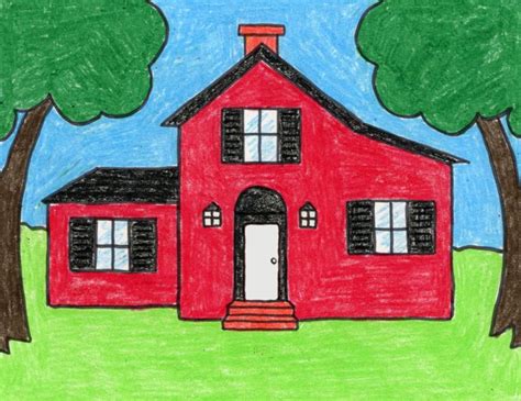 draw  country house art projects  kids