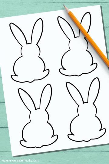 bunny rabbit templates tons  shapes sizes