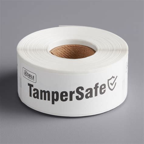 tampersafe tamper evident label customizable roll