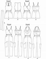 Dress Jumpsuits Sash Jumpsuit Clothing Lengths Patrones Mccall Dressmaking Mccallpattern sketch template