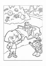 Dora Coloring Exploratrice Exploradora Dessins Ausdrucken Actividades Faciles Malvorlagen Websincloud Dibujando Diviertan Tegninger sketch template