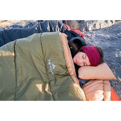 teton sports celsius xxl 18°c 0°f sleeping bag green right zip