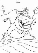 Timon Pumbaa Coloring Riding Pages Lion Color Hellokids Print King Disney sketch template