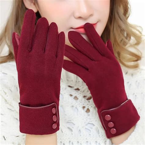 new fashion women gloves autumn winter cute bow warm warmer mitts full