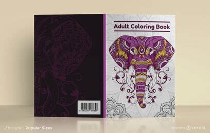adult coloring book cover design vector