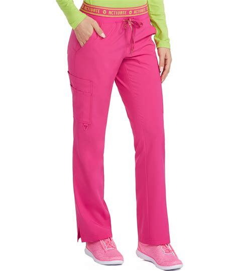 Med Couture Activate Flow Womens Logo Waist Cargo Scrub Pants 8758