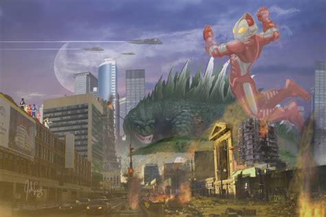 Godzilla Vs Ultraman By Manguy12345 On Deviantart