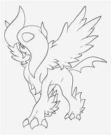 Mega Absol Evolutions Seekpng Vippng Pngwing Pikachu W7 Flygon Kindpng sketch template