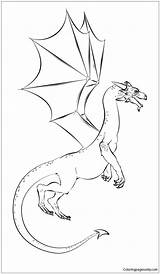 Pages Realistic Dragon Coloring Color sketch template