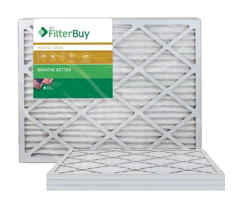 filterbuy xx merv  pleated ac furnace air filter pack   filters xx gold