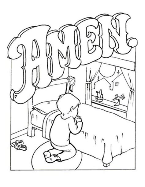 family prayer coloring coloring pages