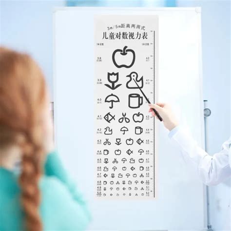 pediatric eye chart vision test chart snellen chart kids eye chart eur