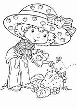 Strawberry Coloring Pages Watering Kids sketch template