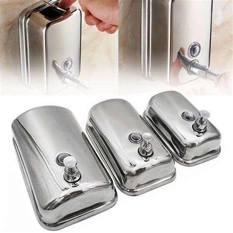 soap dispenser wall mounted  stainless steel commercial soap manual
