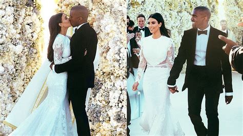 Kim Kardashian And Kanye West Wedding Photos Youtube