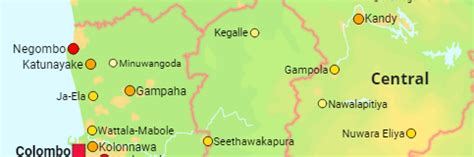 sri lanka provinces districts divisional secretariats cities population statistics  maps