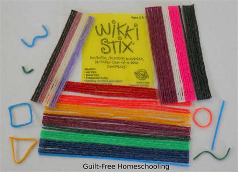 workshop wednesday wikki stix  learning tools guilt  homeschooling