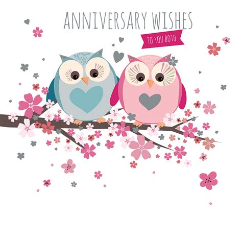 anniversary card cute owls