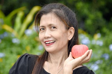 Older Filipina Female Senior And Happiness Stock Image Image Of