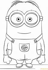 Minion Coloring Minions Dave Pages Drawing Printable Easy Print Stuart Color Challenge Cartoon Marker Supercoloring Birthday Happy Kevin Purple Drawings sketch template
