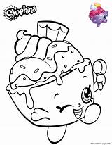 Coloring Ice Cream Cup Shopkins Pages Printable Shopkin Colouring Print Cute Book sketch template