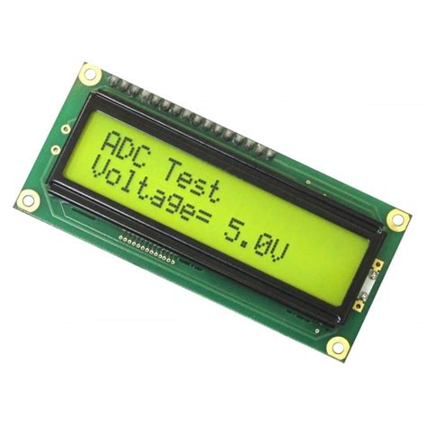buy  lcd display yellow backlight  project  learn character alphanumeric lcd