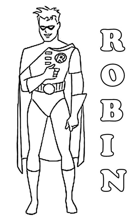 batman robin coloring pages