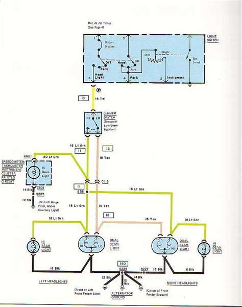 diagram  corvette wiring diagram lights mydiagramonline