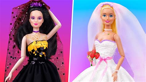 diy barbie hacks  crafts doll wedding ideas youtube