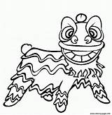 Chinese Coloring Year Lion Pages Dance Dragon Printable Kids Smile Color Colouring Books Sheets Happy Book Years Print Cartoon Holidays sketch template