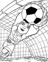 Coloring Soccer Pages Goalie Goalkeeper Getcolorings Printable Print sketch template