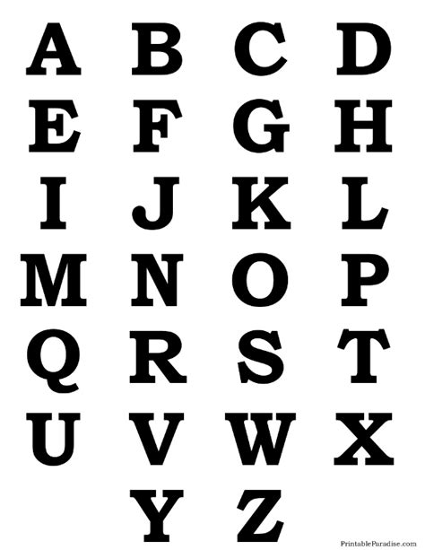 alphabet letters  print printable silhouette letters