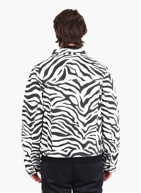 daily paper hajean zebra jacket black white ss mensquare
