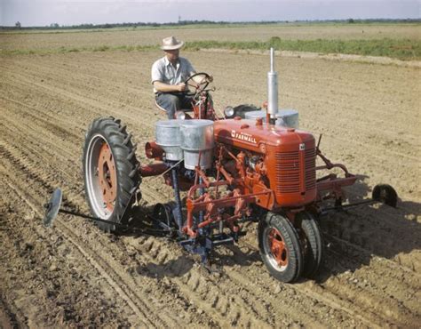 farmall  tractor  cotton planter photograph wisconsin historical society