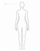 Silhouette Body Female sketch template